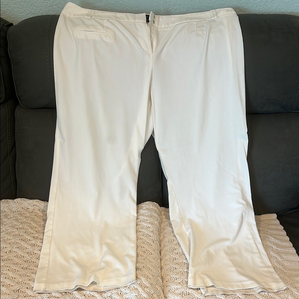 Ashley Stewart Classic White Pants